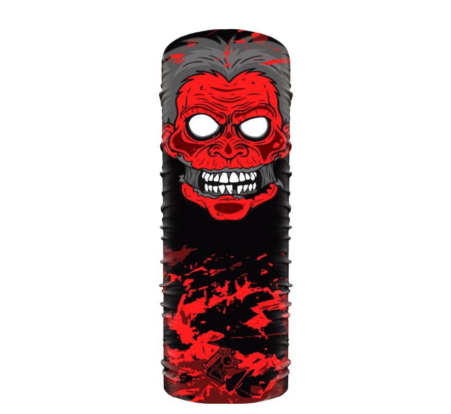 Microfibra Caras Muerto Rojo - Pescuezo